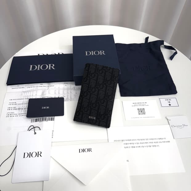 [풀박스] 디올 오블리크 롱 오거나이저 블랙