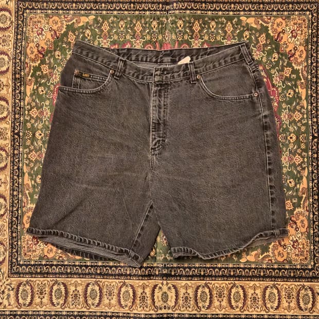 Lee Vintage Black Denim Shorts