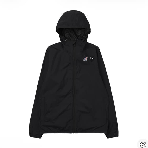 꼼데까르송 까웨 바람막이 블랙 새상품