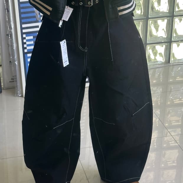 pleated wide leg baggy pants 버기 팬츠