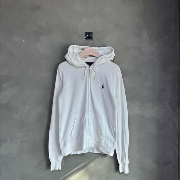 폴로 랄프로렌 후드집업 화이트