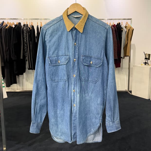 [M] 80s  FIVE BROTHER 데님셔츠