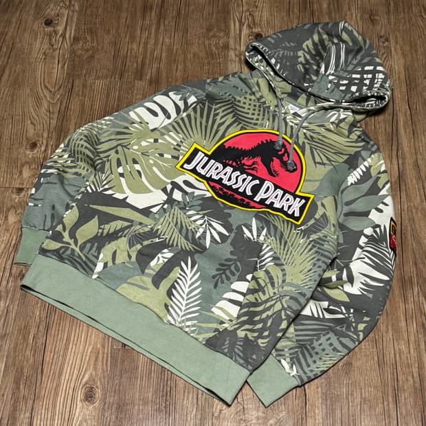 [L] 리복 쥬라기공원 카모 후드티