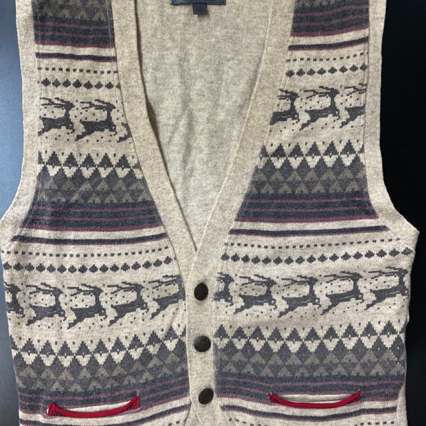 Thursday Island 패턴 니트 조끼 100(L)