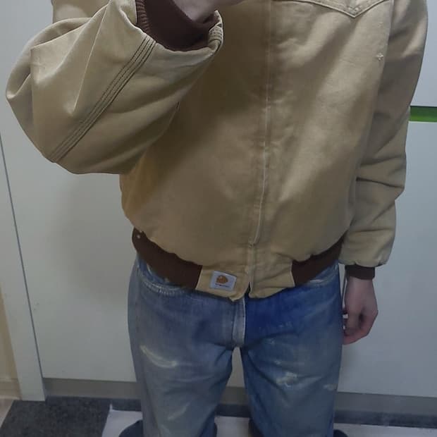 (XL) 칼하트 J13 산타페 베이지 봄버 자켓