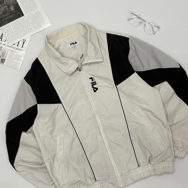 휠라 오버핏 이탈리아 바람막이