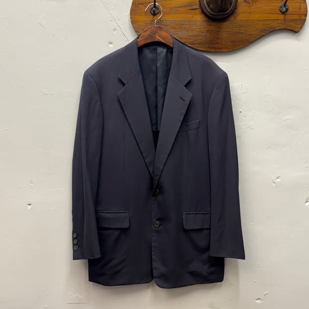 Issey Miyake Gabardine 2-Button Blazer