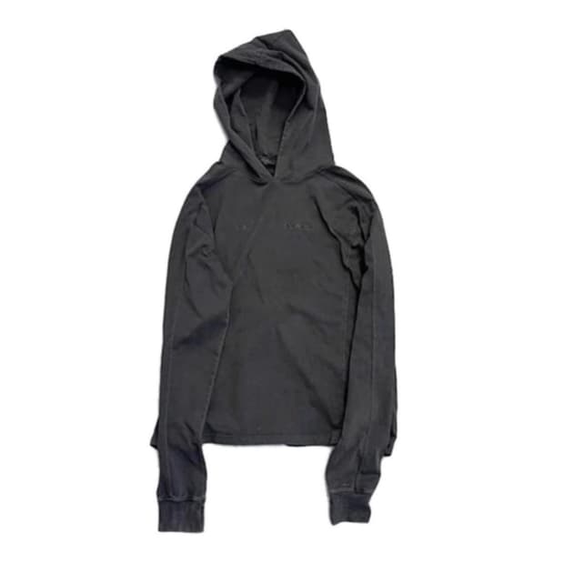 플라스틱프로덕트 후드티 (차콜)