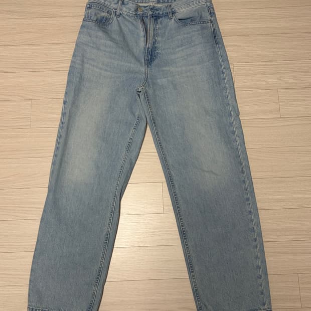 유니클로 와이드 스트레이트 데님 31