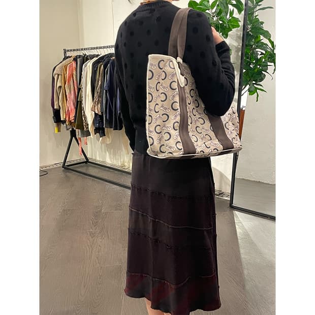 꼼데가르송 패널 디테일 스커트 