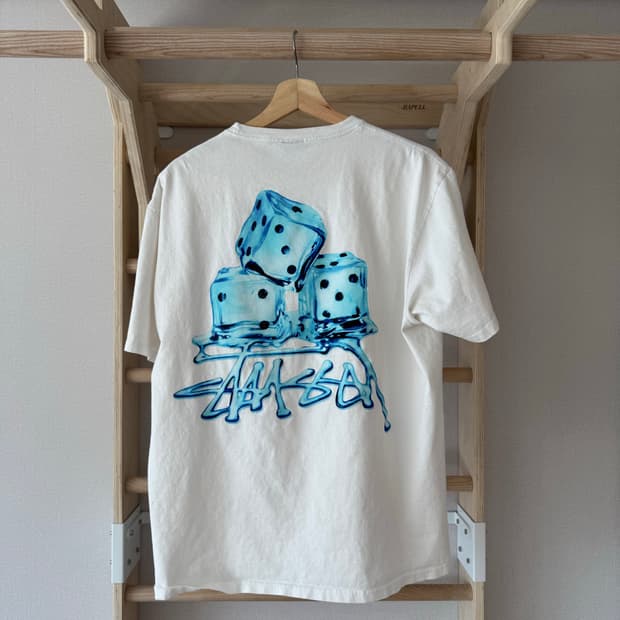 스투시 다이스 로고 반팔 티셔츠 L