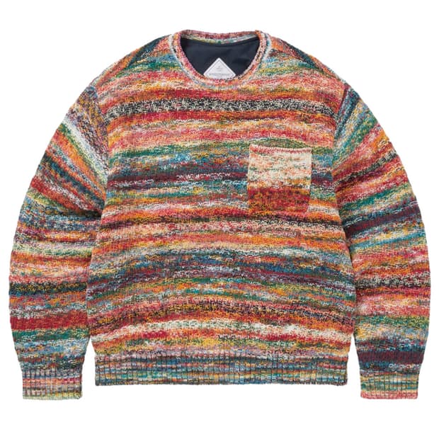 디스이즈네버댓 x 고어텍스 리버시블 니트 크루 네이비