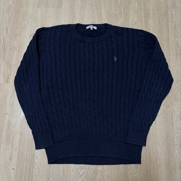 유에스 폴로 남성 꽈배기 니트 XL/105 