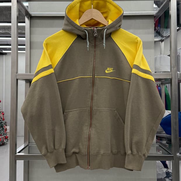 나이키 화승 80s 스웻 컬러블럭 집업 후디