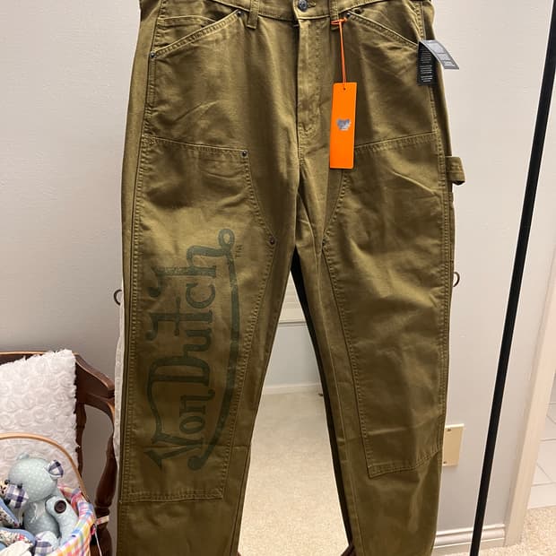 [새상품/32*30] 본더치(Von Dutch) 모스 그린 더블니