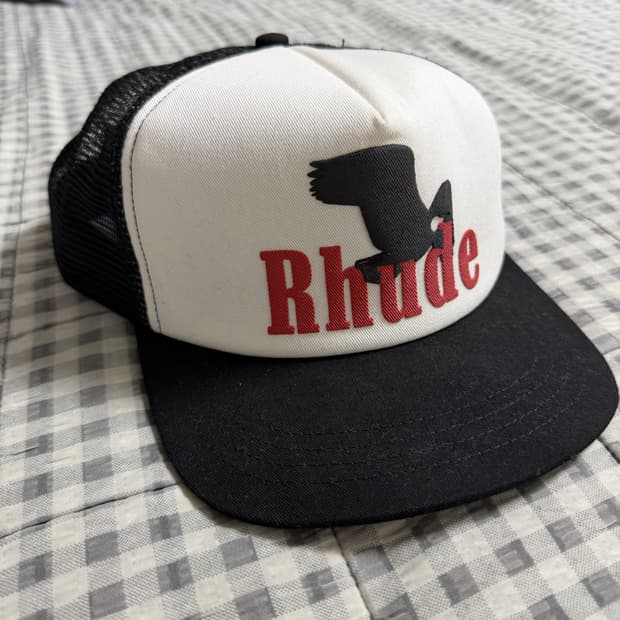(OS) Rhude 루드 트러커 캡 블랙 