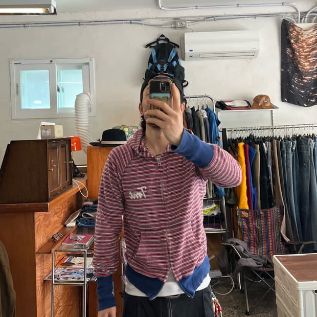 TMT 보더 2way 후드스웻집업