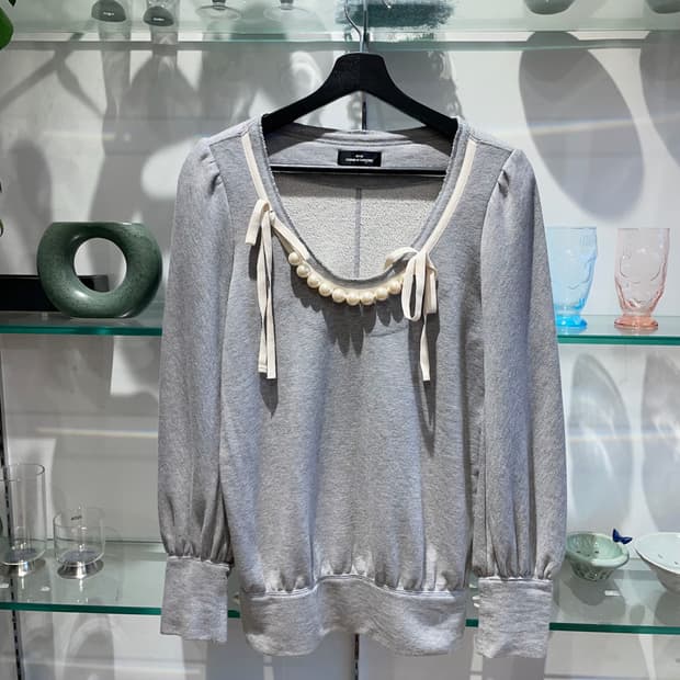 08AW 꼼데가르송 트리콧 puff long-sleeve