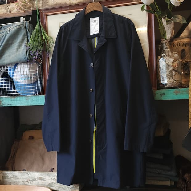 00s 갭 트렌치 코트 싱글 트렌치 네이비 빅사이즈 트렌치 코트 xl