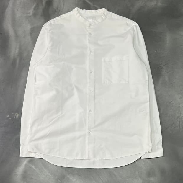  코스 차이나카라 화이트 셔츠 y14872