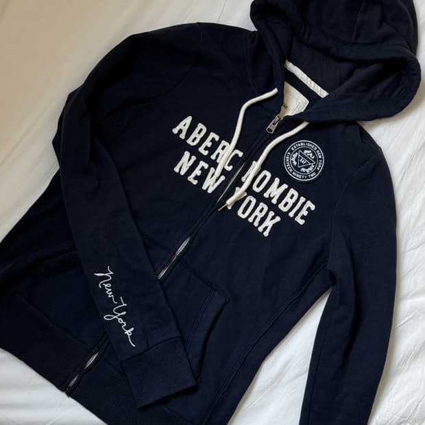 아베크롬비 네이비 후드집업