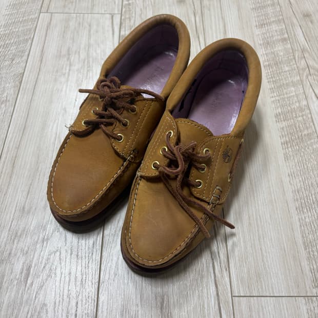 팀버랜드 보트슈즈 3아이 브라운 260