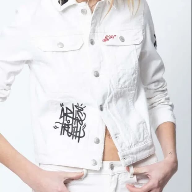 쟈딕앤볼테르 키오키조미 그래피티 디테일 자켓