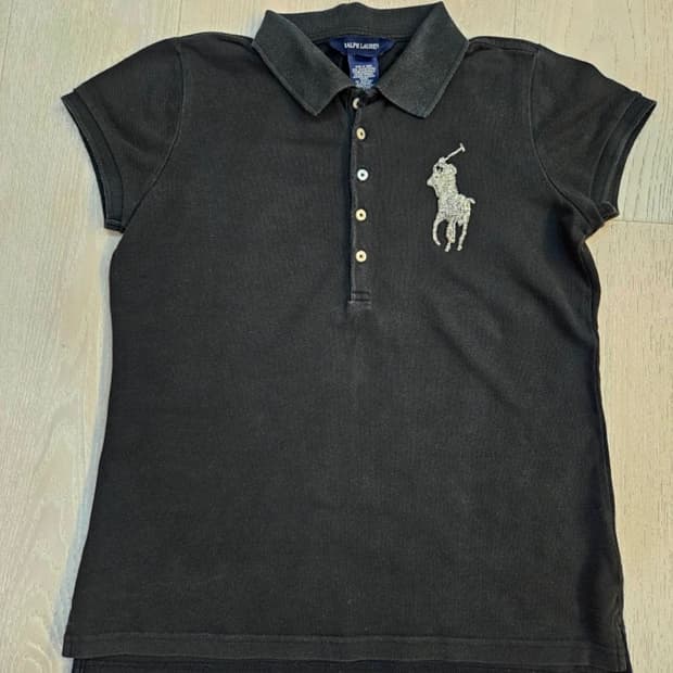 정품 폴로랄프로렌 비즈 빅포니 카라 반팔티 여성 44~55