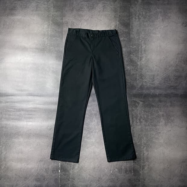 DICKIES 디키즈 빈티지 블랙 코튼 워크 팬츠 A00857