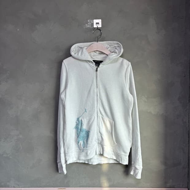 폴로 랄프로렌 빅포니 후드집업 화이트