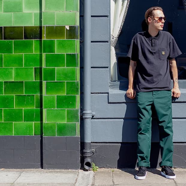 (32) carhartt wip x passport pants