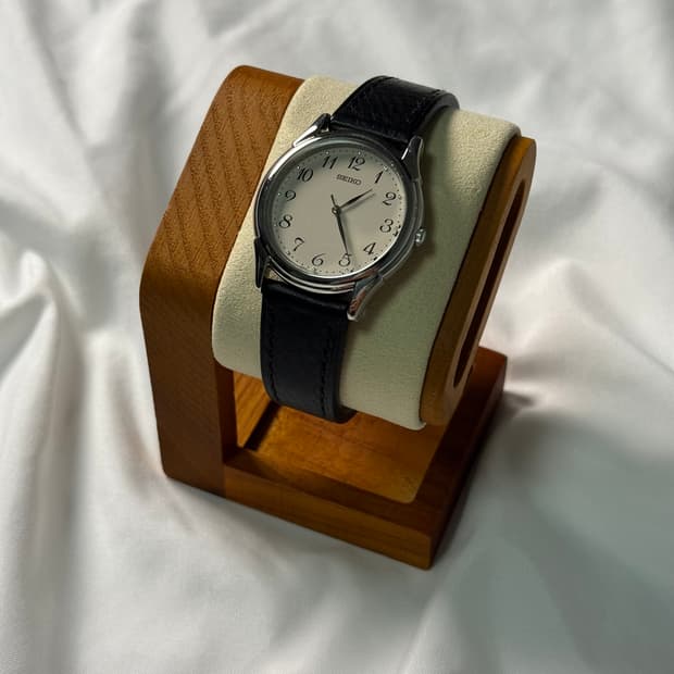 세이코 쿼츠 남성 빈티지 손목 시계