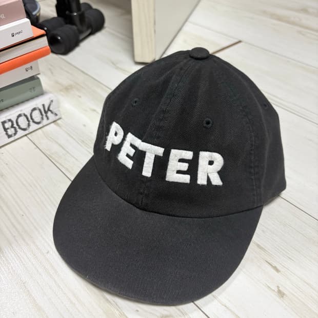 마이네임이즈피터 6패널 볼캡 블랙