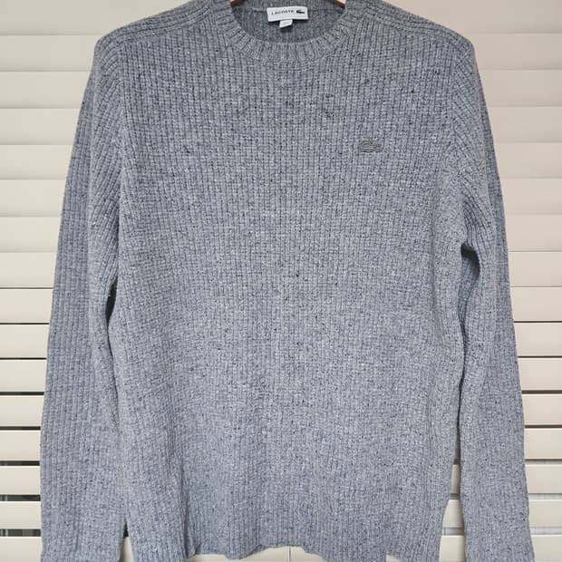 라코스테 그레이 울니트 스웨터 105