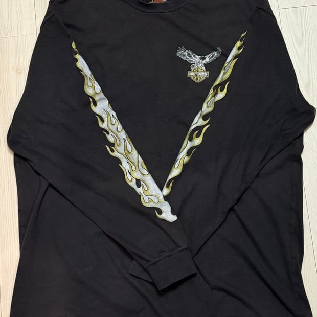 할리데이비슨 불꽃 롱슬리브