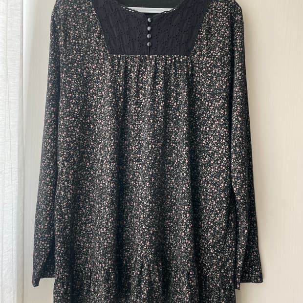 카모메산장 단품 꽃무늬 블라우스 / 모리걸 스즈코 하구미