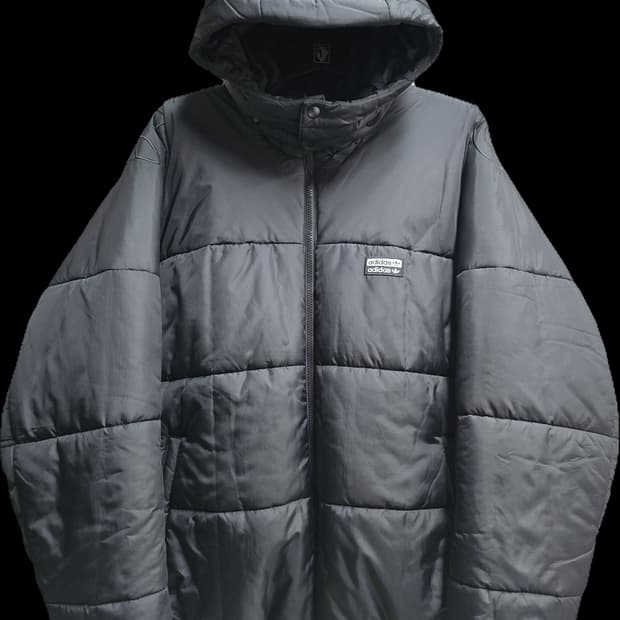 빅사이즈 아디다스 후드 패딩 점퍼 2XL 블랙