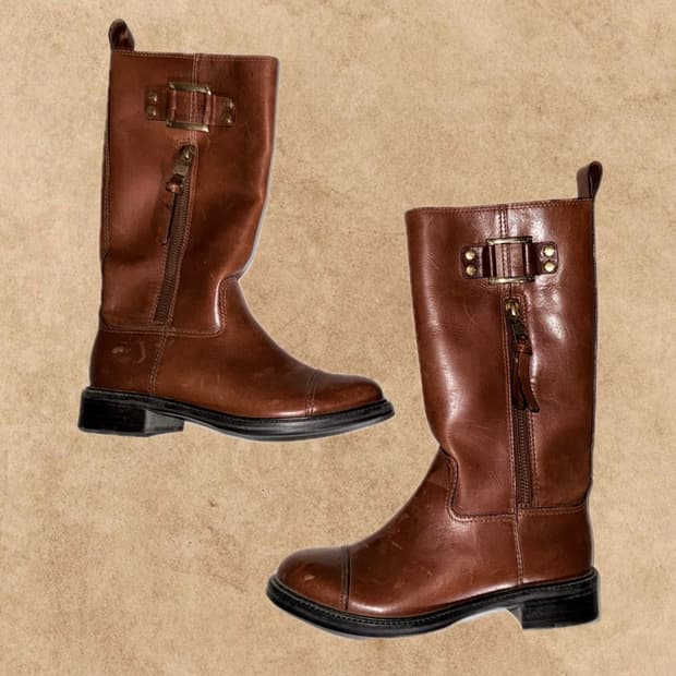 ꧁Tory Burch Leather Grace Boots꧂ 