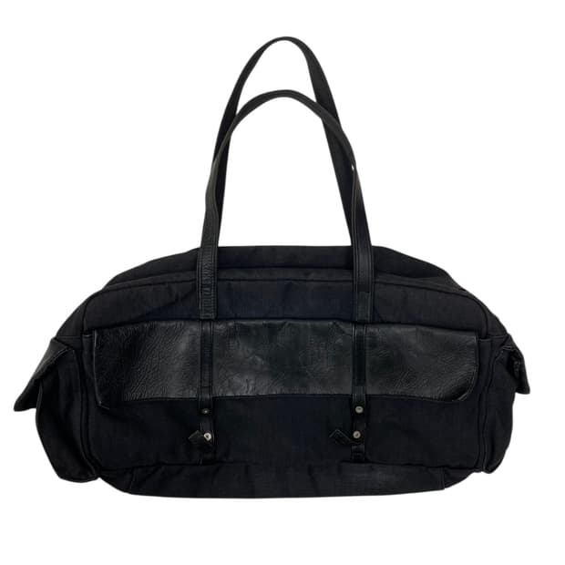 요지야마모토 y2k 블랙 데님 숄더백