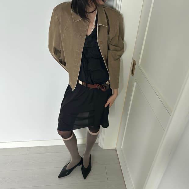 Dahlia Chiffon Sleeveless Dress /빈티지 원피스