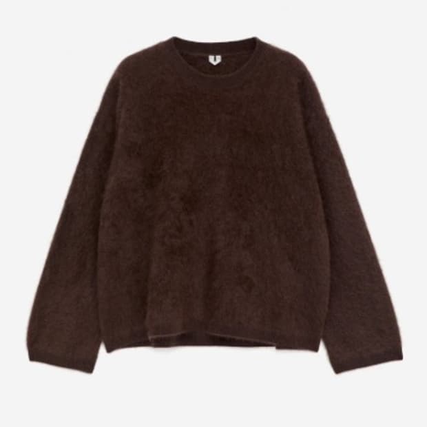 아르켓 퓨어 브러시드 캐시미어 스웨터 xxs