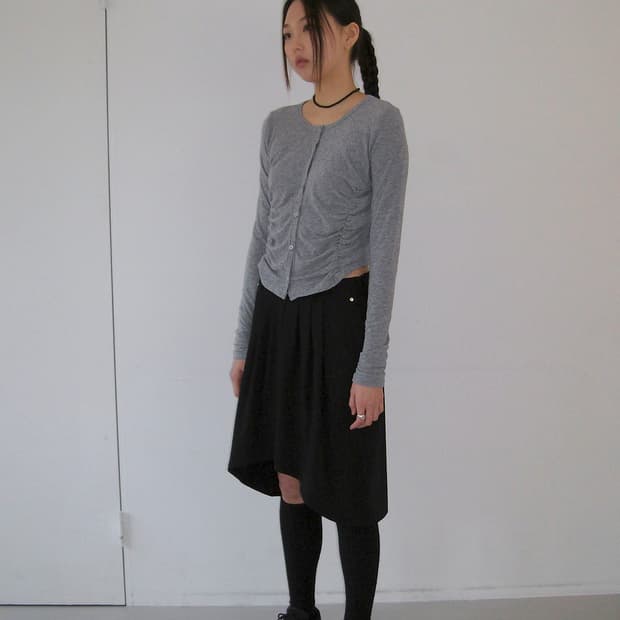 르노우 메이드 가디건 + 스커트 세트