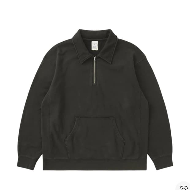 카키스 24fw 쿼터 집 풀오버