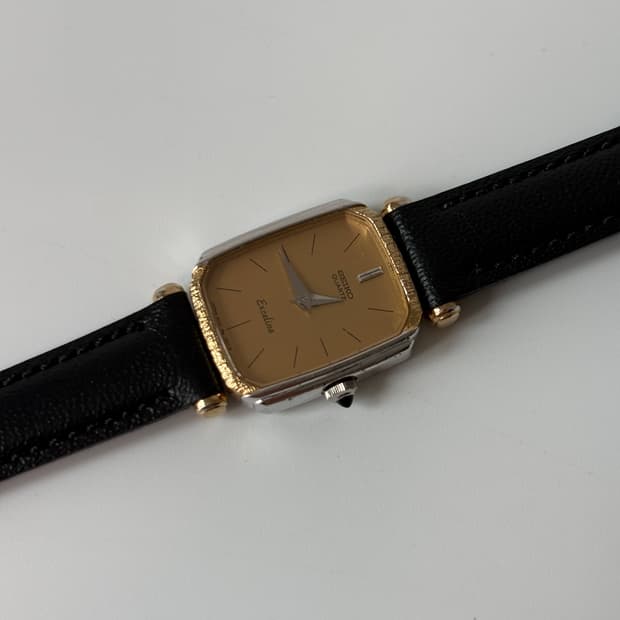 1980s Exceline Square Ladies Quartz