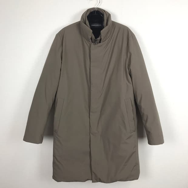 지오지아 이중 플라켓 구스다운 패딩코트 남성105