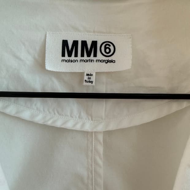 MM6 Margiela 마르지엘라 화이트 면 썸머 자켓