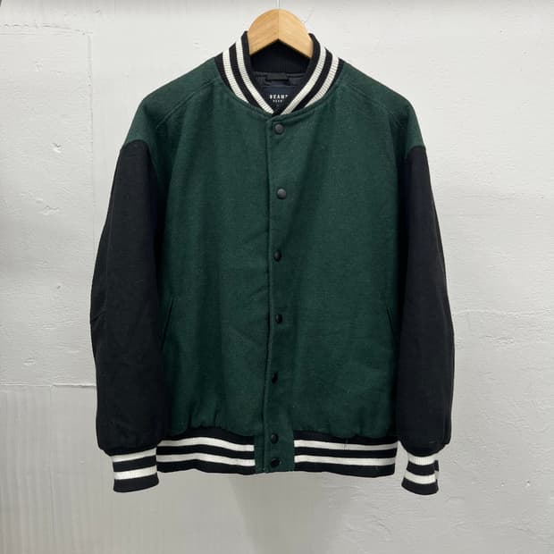 XL) BEAMS HEART WOOL VARSITY JACKET