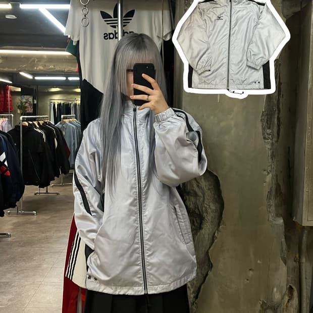 미즈노 점퍼 그레이 L #csz2504