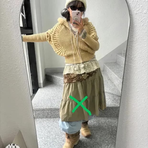 빈티지 히피모리 코디셋(4pcs set)