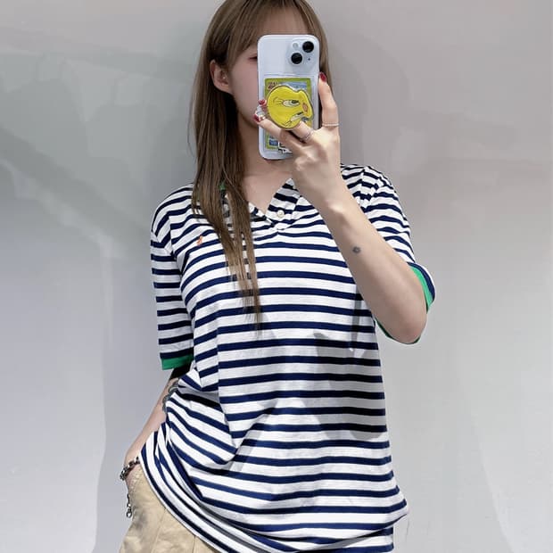 폴로랄프로렌 포니 스트라이프 반팔 카라티